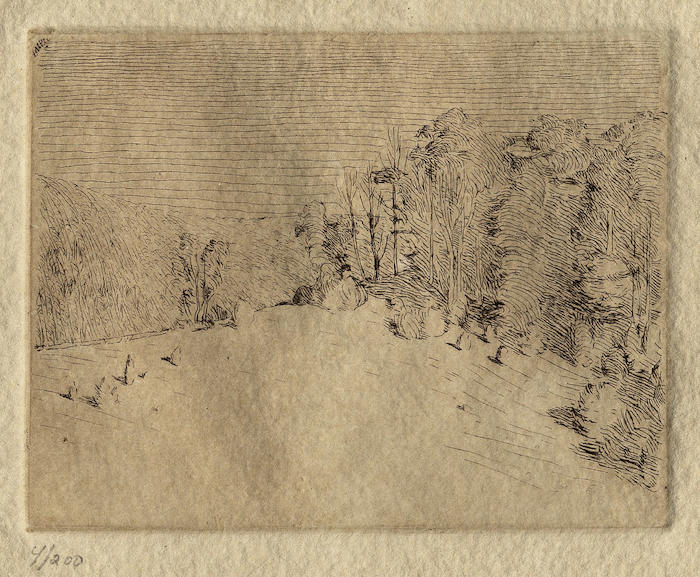 Connecticut Hillside from Emil Carlsen: a portfolio of six etchings 