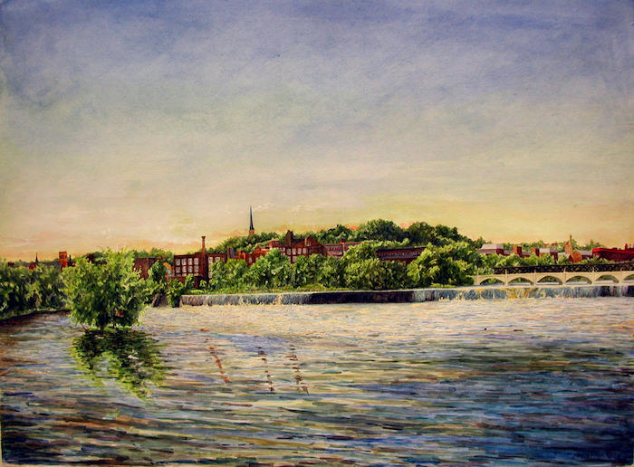 View of Cohoes from Peebles Island, N.Y.